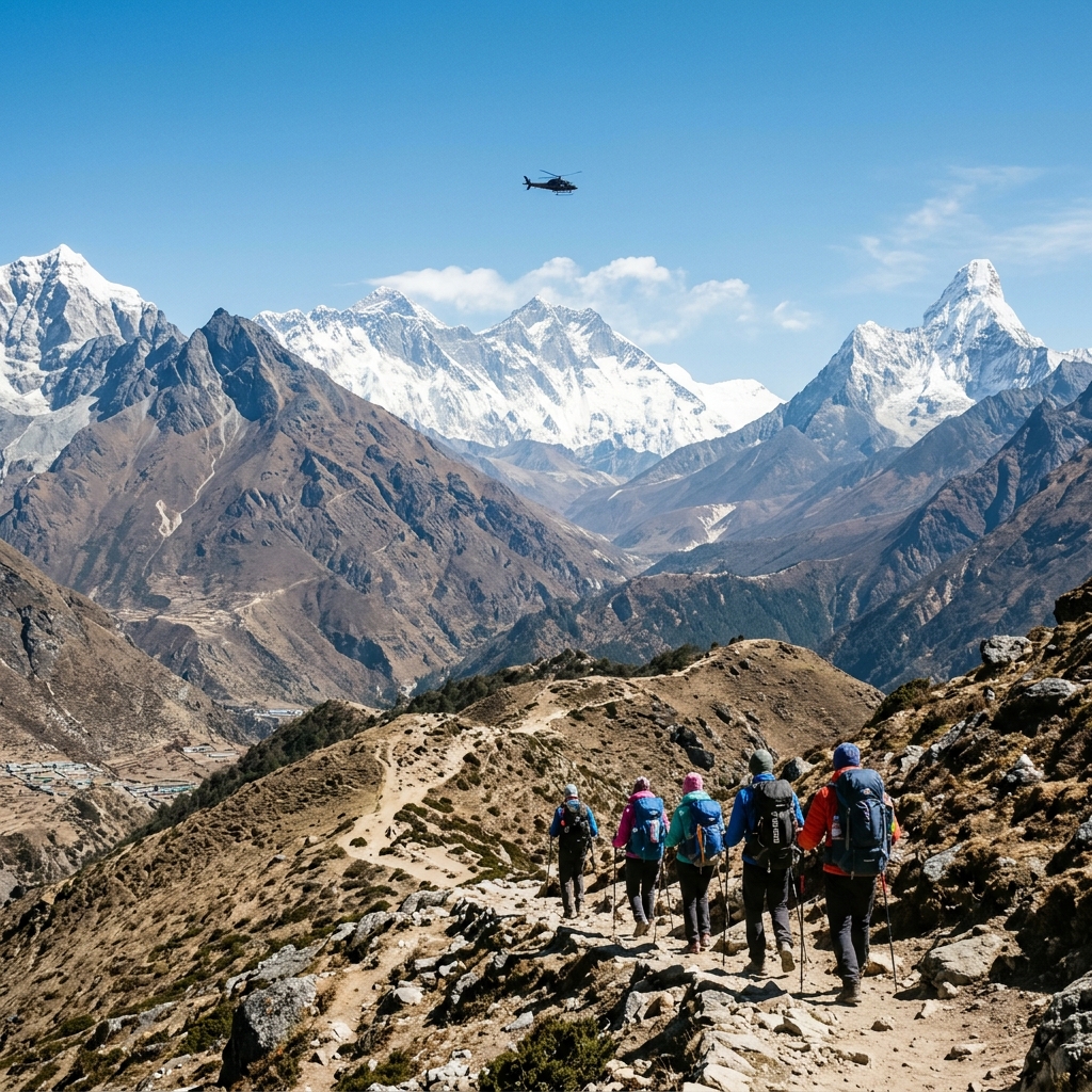 Island Peak with Lhotse